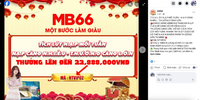 Người chơi chú ý cập nhật thông tin khuyến mãi thường xuyên trên website và fanpage